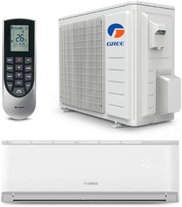格力36000 btu 空调Gree 36,000 BTU 18 SEER LIVO Gen3 Wall Mount Ductless Mini Split Air Conditioner Heat Pump 208/230V