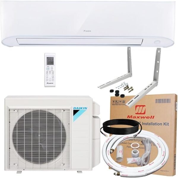 大金分体空调Daikin 12,000 BTU 18 SEER2 Entra Series Ductless Mini Split Heat Pump System