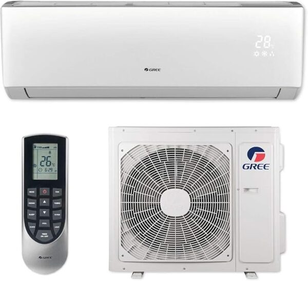 格力分体空调Gree 18,000 BTU 23 SEER VIREOGEN3 Wall Mount Ductless Mini Split Air Conditioner Heat Pump 208/230V - Built-in Wi-Fi