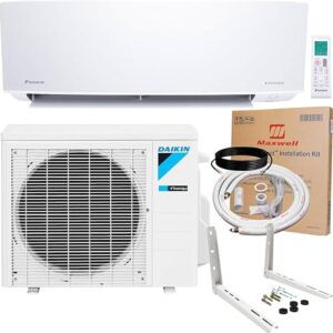 大金分体空调安装Daikin 18,000 Btu 18 SEER2 Single Zone Ductless Mini Split Heat Pump System (R-32)