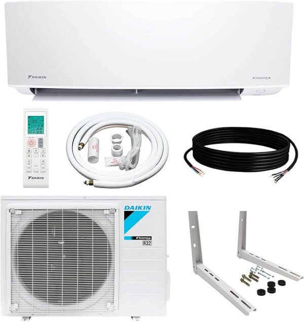 大金分体空调Daikin 18,000 BTU 21 SEER2 Oterra R32 Series Ductless Mini-Split Air Conditioner with Installation Kit and Wall Bracket- 230V