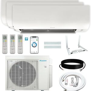 大金一拖三分体空调Daikin 36,000 BTU (9K + 9K + 15K) 20 SEER2 3-Zone Mini Split Wi-Fi Enabled Air Conditioner Heat Pump R-32 System