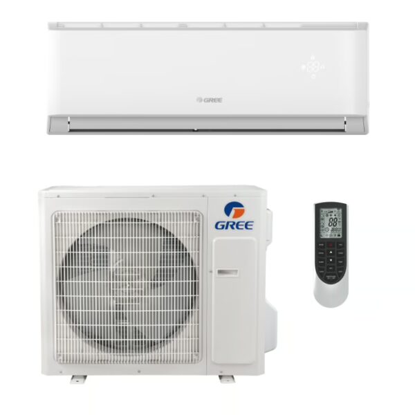 格力分体空调9,000 BTU 19.5 SEER2 Wall Mount Gree Mini-Split Livo Gen4 Single Zone Heat Pump - 4LIV09HP230V1A